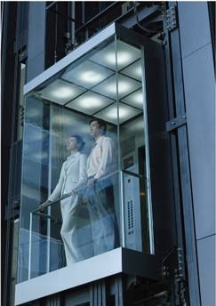 Flat borosilicate fire resistant glass 4.0 lift observation sight tourism elevators high clarity optical property